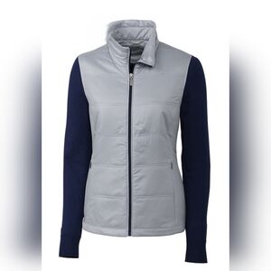 Cutter & Buck Sweater Jacket Quilted Cora Water/Wind Resistant Women's Size M